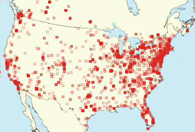 Map+us+major+cities